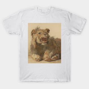 A Lion Snarling by Cornelis Saftleven T-Shirt